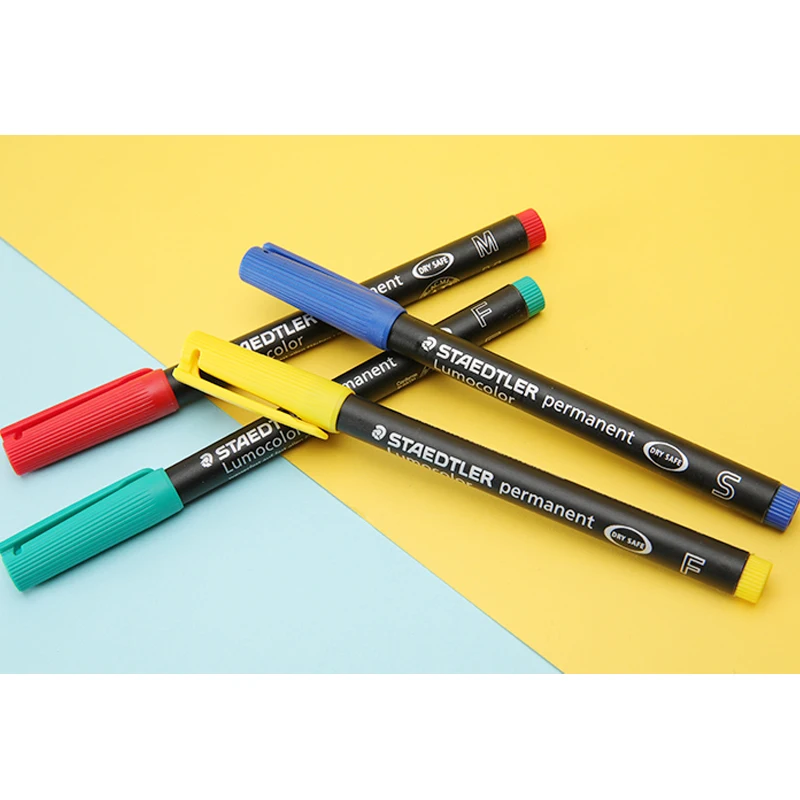 3 шт STAEDTLER 313S 317M rotuladores цветные художественные чернильные маркеры, маркировочные канцелярские принадлежности, офисные школьные принадлежности, быстросохнущие водонепроницаемые