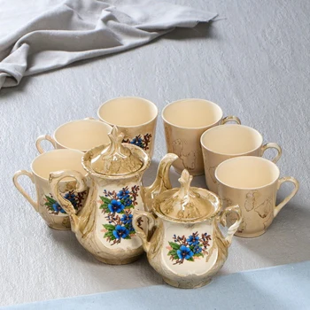 

Tea set "Alexandra", decal forget-me-not, 8-piece set