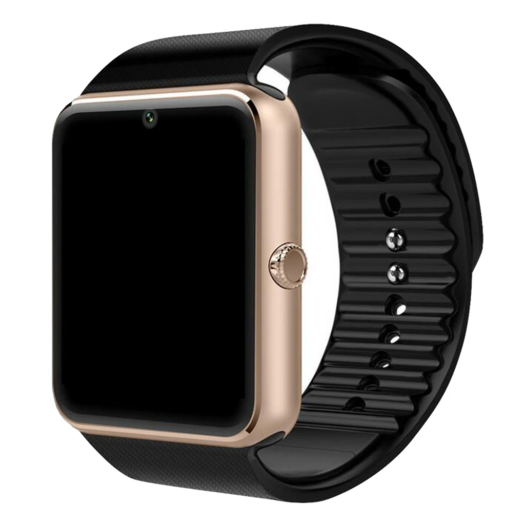 GSM карты Bluetooth наручные часы Смарт часы Спорт Шагомер фитнес трекер Smartwatch для Apple iPhone iPad samsung Смарт часы - Цвет: Golden 1.54inch