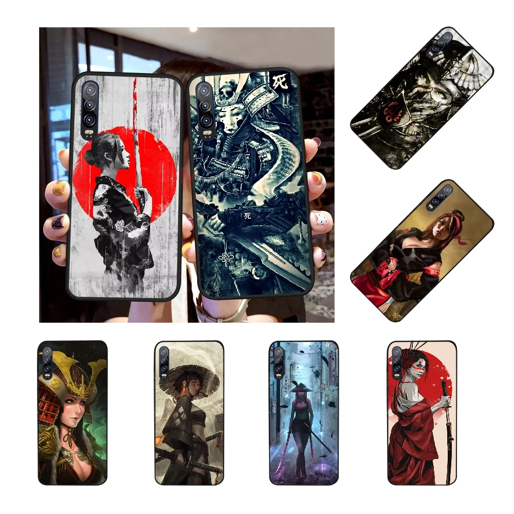 NBDRUICAI Japan Samurai Girl Bling Cute Phone Case for Huawei Honor 20 10 9 8 8x 8c 9x 7c 7a Lite view | Мобильные телефоны и