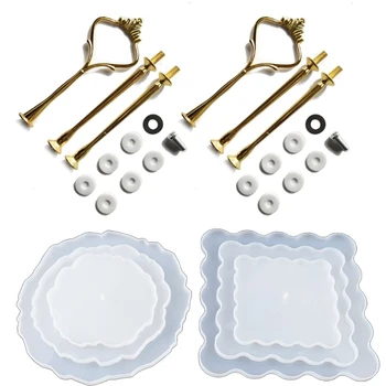 

Irregular Big Plate Resin Mold Oversized Fruit Disc Tray Resin Mold Transparent Flexible Silicone Molds Art Crafts Tools