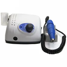 Мощный 35000 об/мин Электрический сверлильный станок для ногтей, набор для маникюра и педикюра, наконечники, полировочное оборудование, фрезы, пилка, левосторонние инструменты