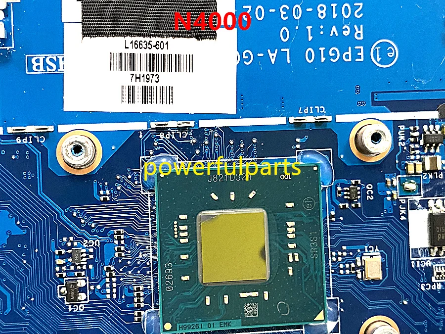 best gaming motherboard 100% working for HP X360 11-AB motherboard with n4000 cpu L16635-601 EPG10 LA-G081P mainboard tested ok the motherboard