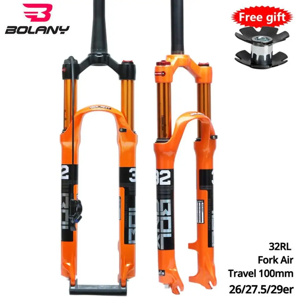 

Bicycle Fork Air Resilience Suspension Front Fork On For MTB Road Bike Fork 26 27.5 29er 32 LO RL 100mm Disc Brake Lockout Fork