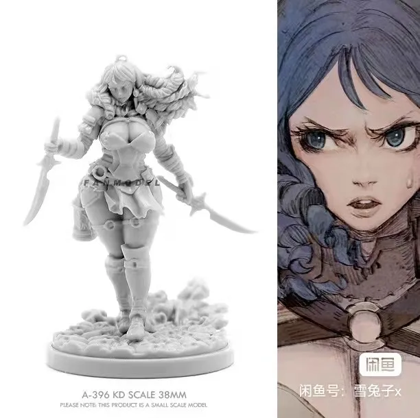 model kit resin kit 28353 kingdom death long-haired assassin 1