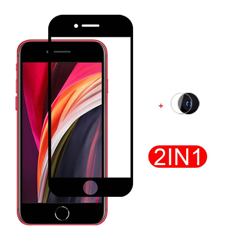 2 в 1 Защитная пленка для камеры iphone se 2020 Защитное стекло se2 iphone2020 ifone очков 4 7