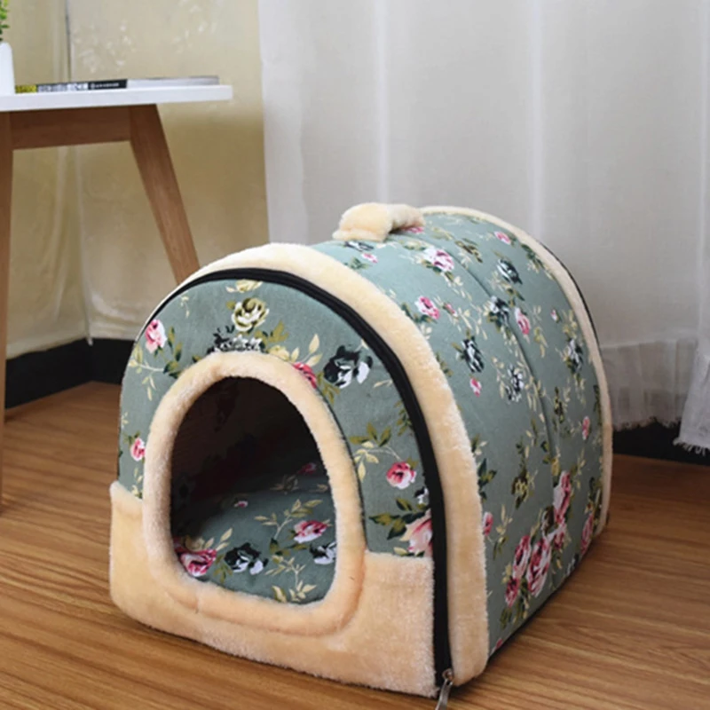 

Hot Sale Retro Garden Pet Nest Foldable Washable Dog Cat Mattress Nest for Small Medium Dog Portable Travel Kennel Basket Bag