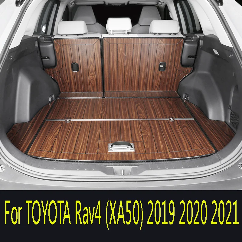 

Для TOYOTA Rav4 (XA50) 2019 2020 2021 деревянный коврик для багажника деревянный пол Специальный автомобильный деревянный пол Экологичная доска подставка для ног