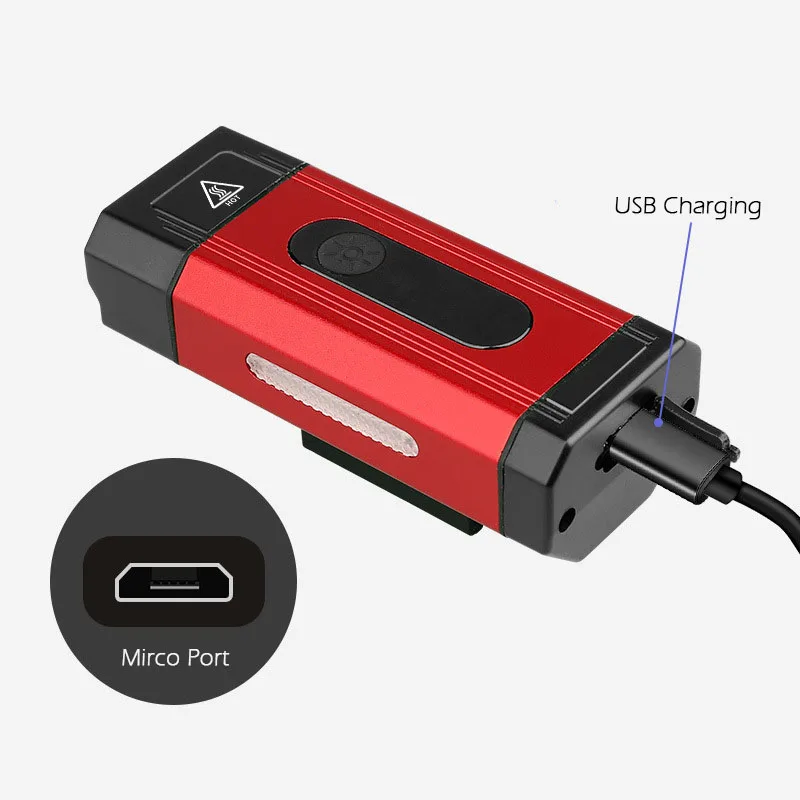 USB подзарядка водонепроницаемый 2500 мАч 800 люмен 4 режима велосипедный светильник для шоссейного горного велосипеда Ночная фара для езды Аксессуары для велосипеда