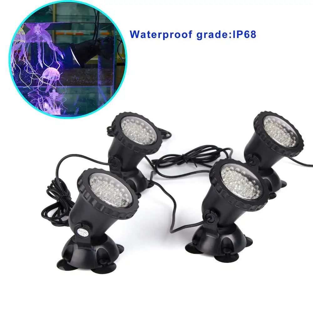 Waterproof IP68 Lawn Light Color LED Aquarium Lights LED Diving Lights Rockery Spotlights Pool Light Diving Aquarium Spotlights