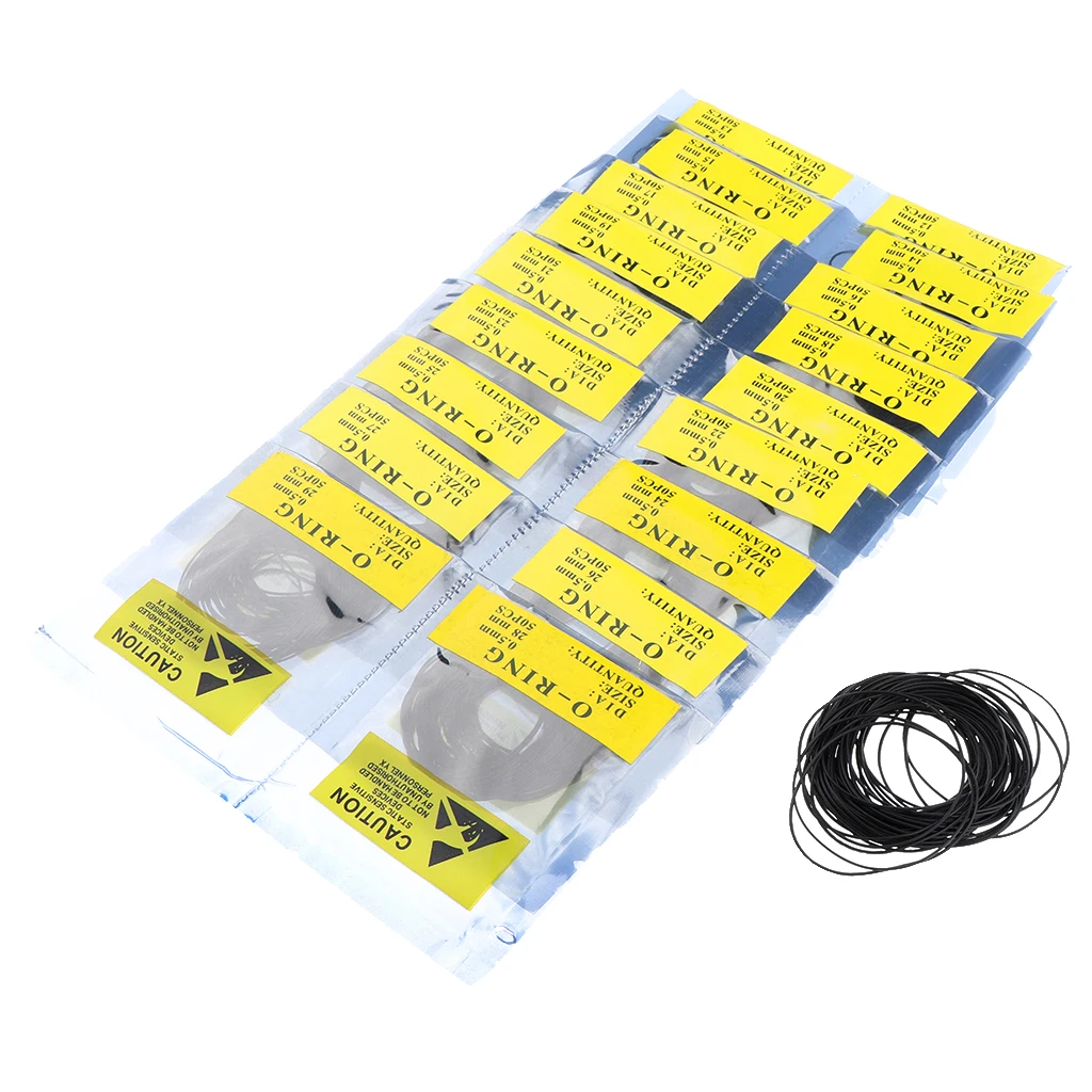 950 Pieces Wholesale Rubber Silicone Watch Gasket O-Ring Back Case Seals Assorted 19 Size 12mm-30mm