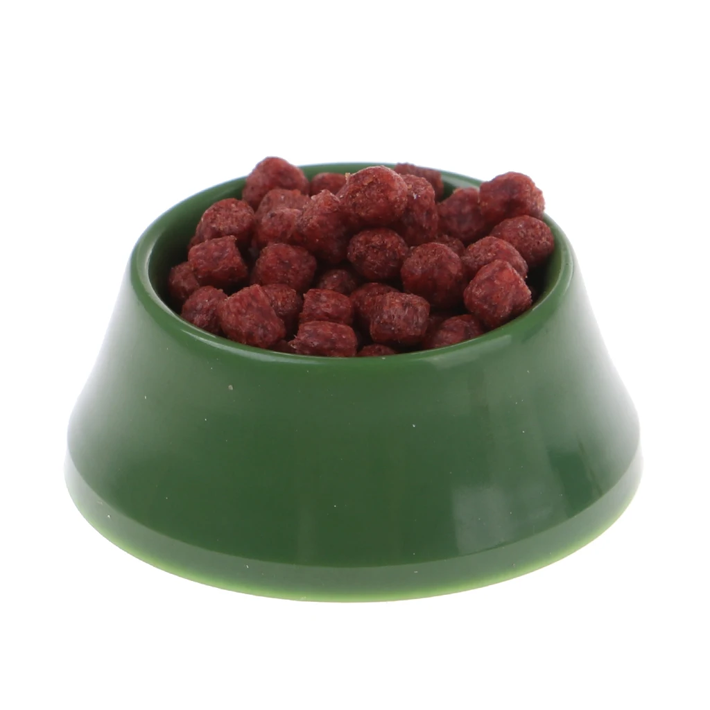 1/12 Dolls House Miniatures Puppy Pet Dog Food On a Bowl Kitchen Garden Dollhouse Decor Accessory