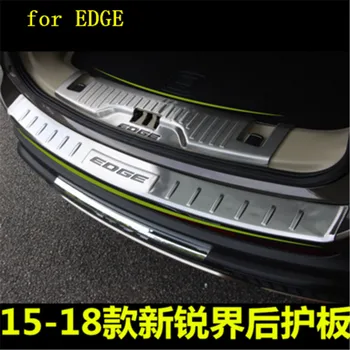 

Car styling for Ford EDGE 2015-2018 Stainless Steel Paint Rear Bumper Protector Sill Trunk Tread Plate Trim