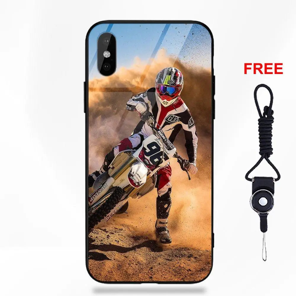 Мотогонок мотокросса Камуфляж для Apple iPhone 5 5C 5S SE 6 6S 7 8 Plus X XS Max XR