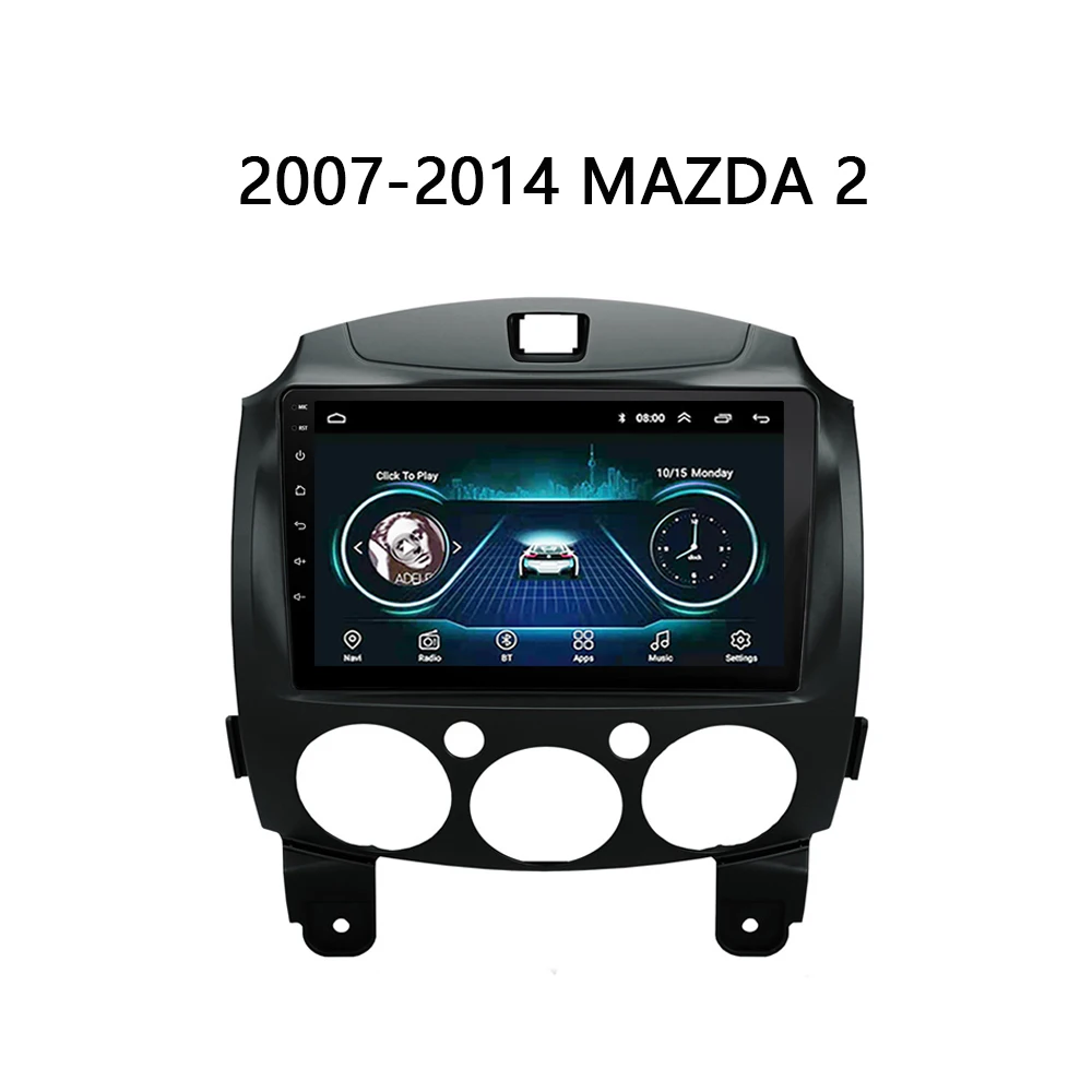 Android 8 1 радио для MAZDA 2/Jinxiang/DE/третьего поколения 2007-2014 dvd-плеер GPS навигация HD экран