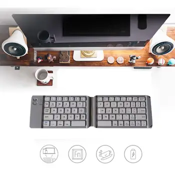 

Mini Folding Keyboard Wireless Keyboard Bluetooth Folding Keyboard for IOS Android Mobile Phone Tablet