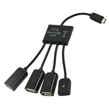 VONETS usb-хаб 4 в 1 разъём Micro USB OTG для смартфона компьютера ноутбука планшета ПК зарядный usb-хаб кабель