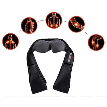 

U-Shape Massage Cape 8 Massage Heads Infrared Therapy Neck Back Pain Relief Massager PU Material Body Massages Tool