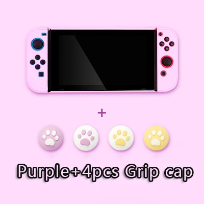 Purple Защитный чехол, чехол для nintendo NS Switch Joy Con, чехол, корпус, корпус для nintendo Switch, консоль, задняя крышка, чехол - Цвет: Purple