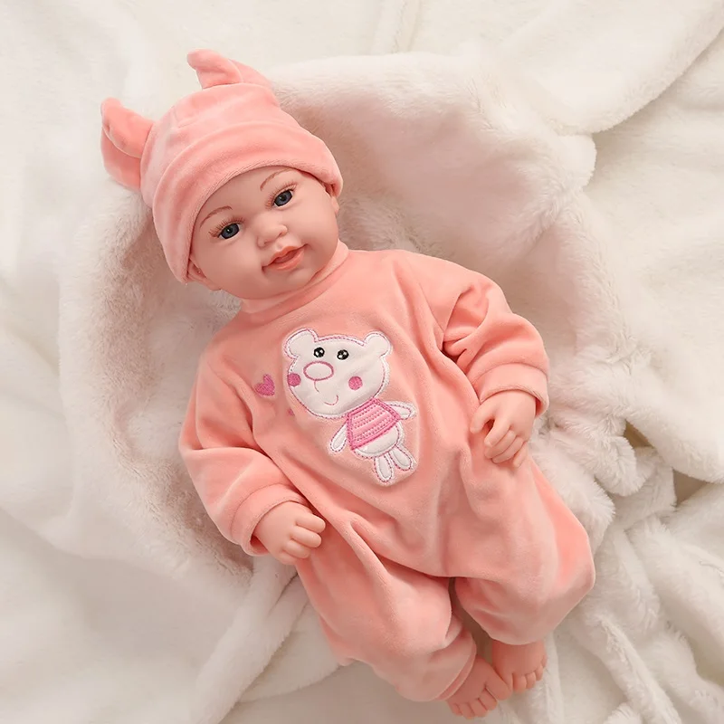 JX-255 45 см ITOUCH функциональные детские куклы, говорящие на папе, маме, смеющиеся плачущие, силиконовые Реборн, Супер реалистичные для малышей, Boneca, подарок игрушки для девочек кукла реборн - Цвет: JX-255