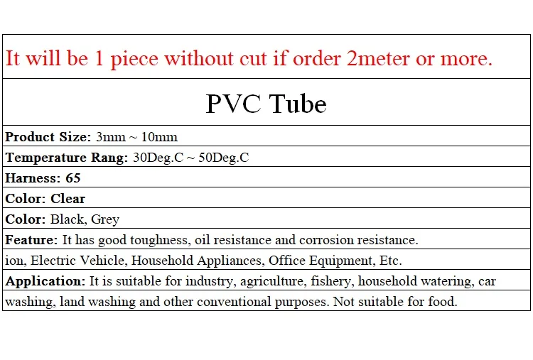 Tuyau PVC Rigide Transparent 12mm (Intérieur) / 16mm (Extérieur) - Longueur 0,2m - Haute Clarté