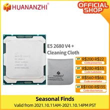 Panno di pulizia HUANANZHI con Intel Xeon E5 2680 V4 CPU 2.4G LGA 2011-3 2680V4 processore Desktop PC per scheda madre X99