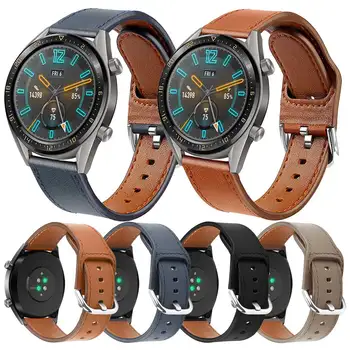 

22mm Universal Watchband Top Layer Leather Quick Release Wrist Bracelet Strap For Garmin Fenix6 /Fenix6 pro Watch Band Strap
