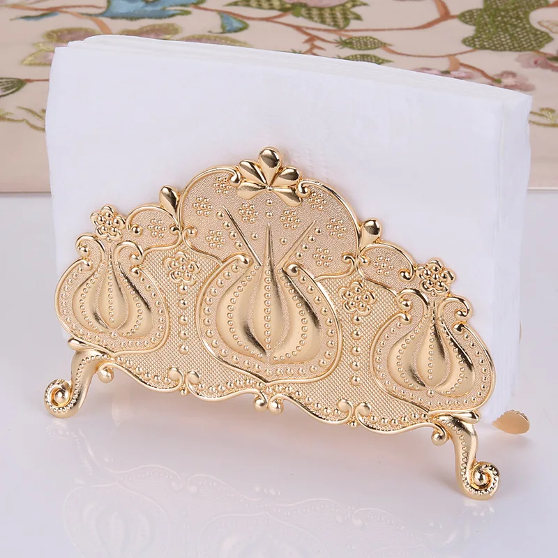 

Table tissue holder high-grade zinc alloy three-dimensional simple retro western restaurant paper towel holder storage