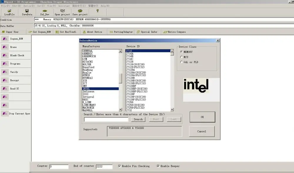 VS4800 универсальный программатор GAL EPROM FLASH 51 AVR PIC MCU SPI+ SOP8 SOP8 tssop28 plcc44 32 28 20 гнездо+ 12 адаптеров IC клип