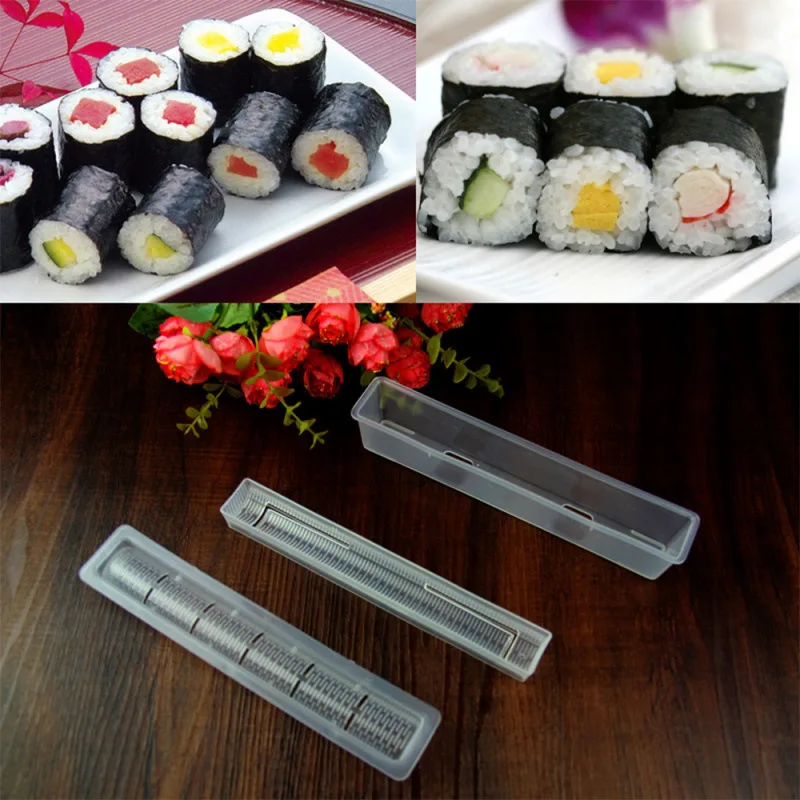 Sushi Rice Roll Mold 10 Pieces ABS Sushi Maker Tools Fun DIY Sushi Set  Food-Grade Material Sushi Tool For Home Kids Party Black - AliExpress