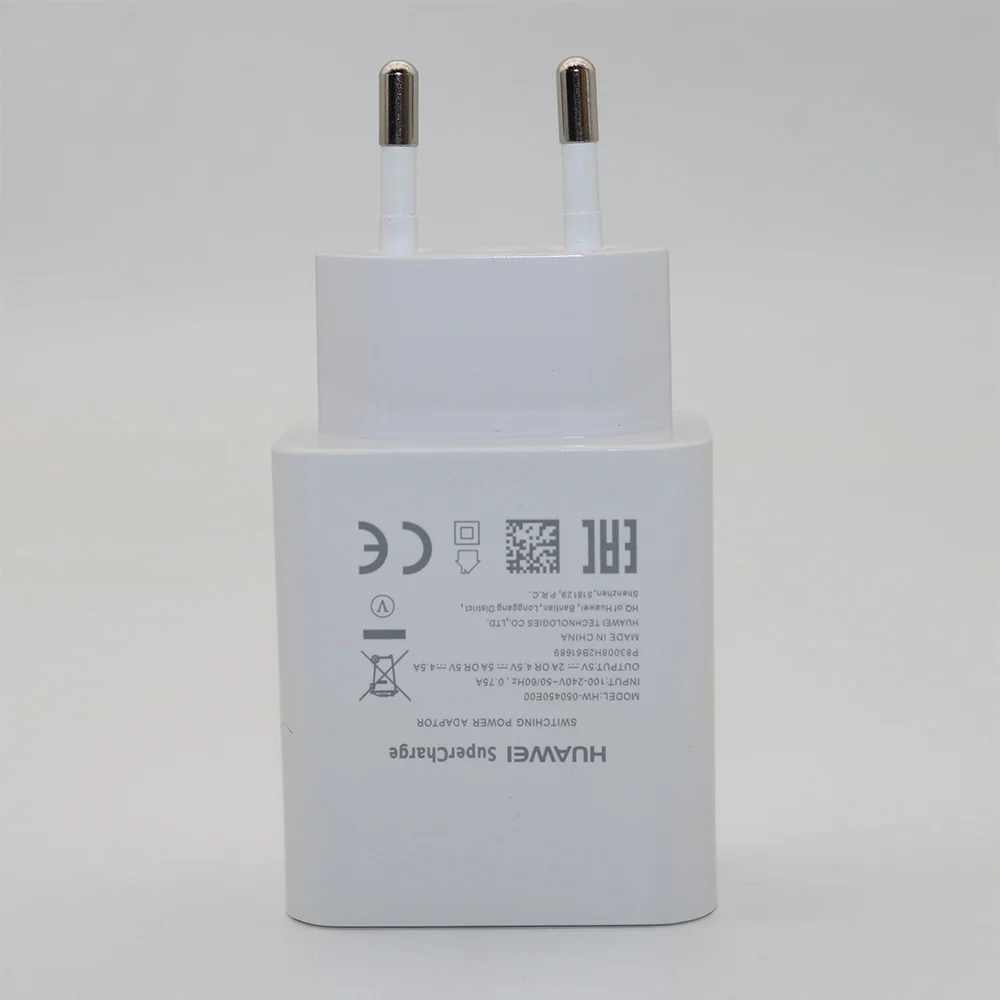 Для huawei Supercharge автомобильное зарядное устройство из металла FCP Быстрая зарядка для huawei P30 P20 P10 P9 Plus mate 30 20 10 9 8 Pro Lite Honor V20 V10 - Тип штекера: Only EU charger