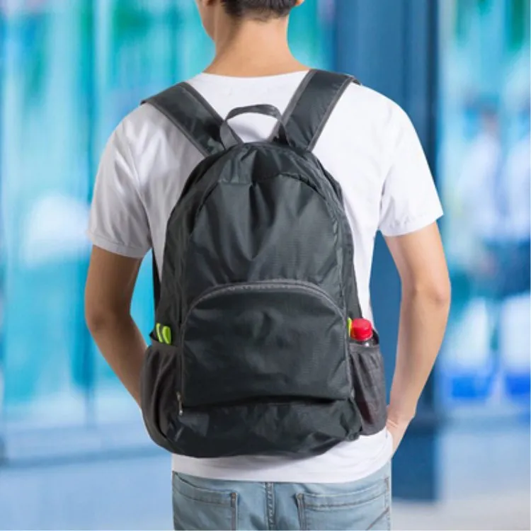 

J Sports Leisure Bag Business Trip Travel Foldable Backpack Outdoor Multi-functional Backpack