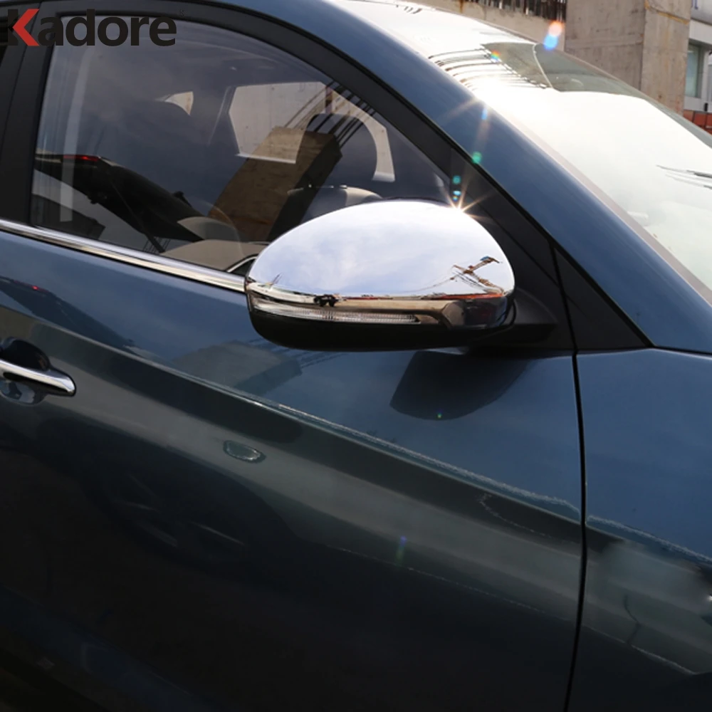 Для Hyundai Tucson 2015 2016 2017 2018 2019 2020 ABS Хромированная Боковая дверь зеркало заднего вида