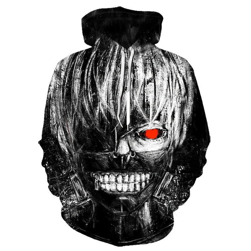  New Tokyo Ghoul 3D Hoodies Sweatshirts Mannen/vrouwen Trainingspakken Anime Kaneki Ken 3D Print Hoo