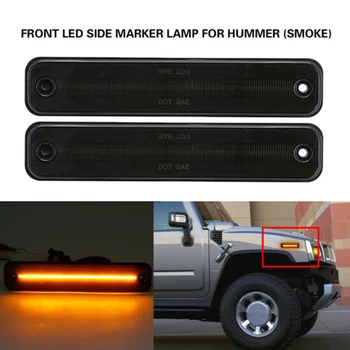 

Accessory Side Marker Lamp 2pcs For Hummer H2 2003-2009 Smoked LED Amber