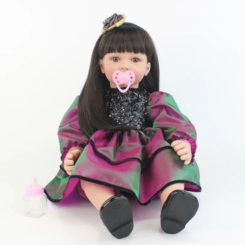 55 см Виниловая силиконовая кукла Reborn Baby Doll игрушка как настоящая малышовая