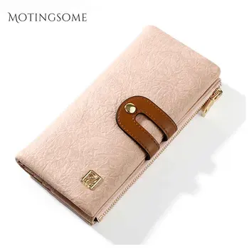 

High Quality Stylish Women Wallets PU Leather Long Style Patchwork Card Holder Elegant Purses Money Bag Luxury Design 2020 New