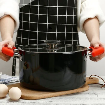 

Silicone Insulated Handle Sets High Temperature Resistant Non-slip Silicone Heat Resistant Hand Insulated Sets (3 Sold Each)