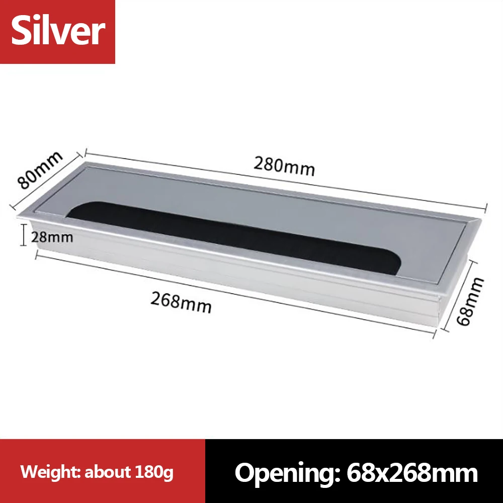 Silver-80x280mm
