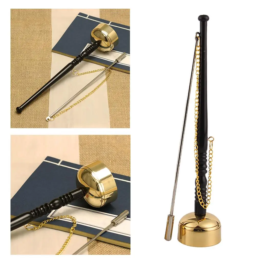 Portable Meditation Chime Buddhist Ceremonies Supplies Long Handle Bell Buddhism Bell Singing Prayer Buddhist Supplies meditation chimes