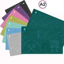 Planche à découper A2 60x45cm, tapis à grille, ligne d'auto guérison, carte artisanale, bloc de découpe de bureau Double face multicolore Cricut