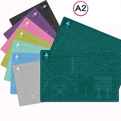 Planche à découper A2 60x45cm, tapis à grille, ligne d'auto guérison, carte artisanale, bloc de découpe de bureau Double face multicolore Cricut 