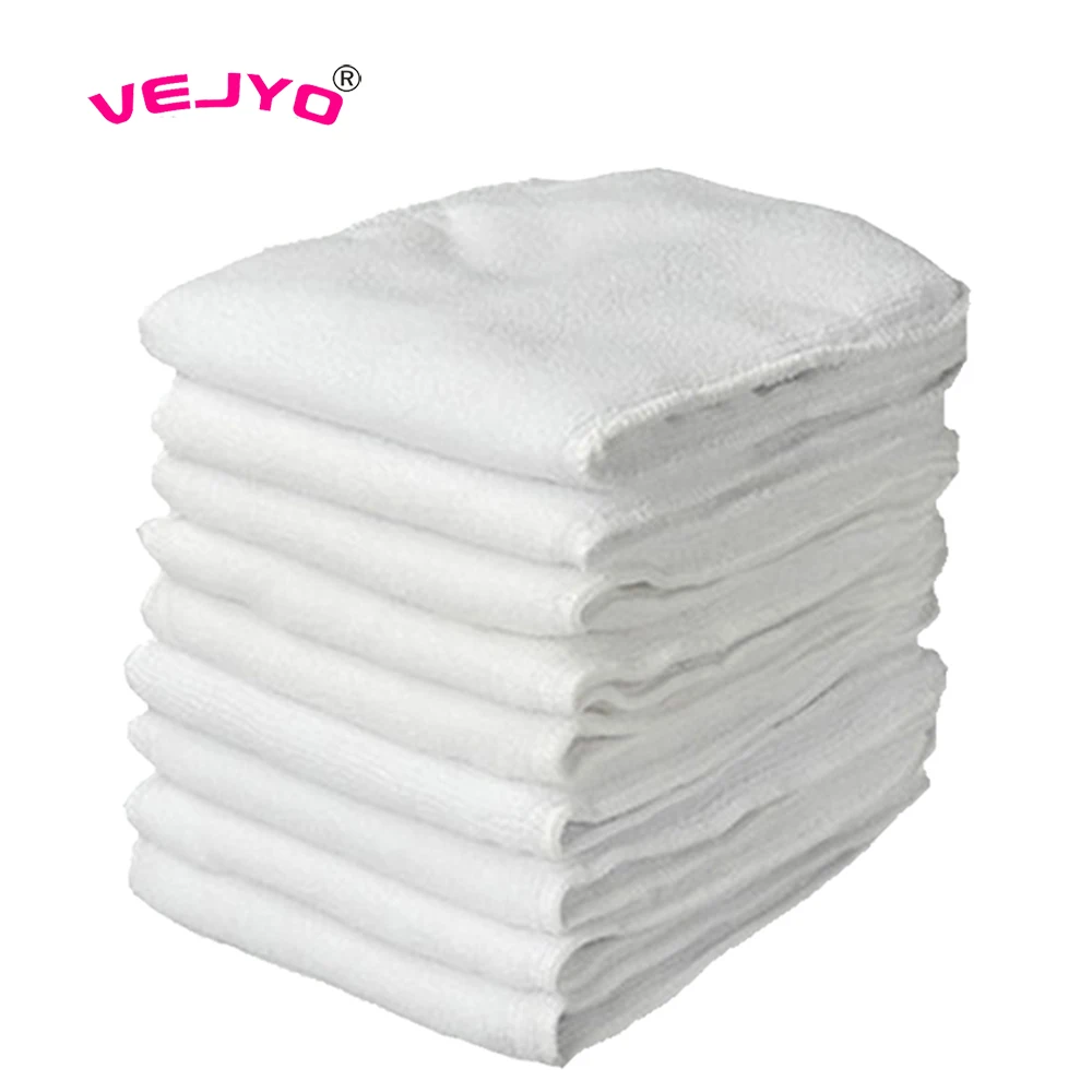 Washable Adult Diaper Inserts Reusable 4 Layer Microfiber Insert Breathable Teenage Cloth Diaper Nappies Super Absorbency 2pcs reusable diapers