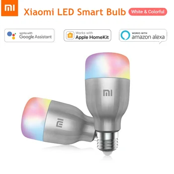 

Xiaomi LED Smart Bulb 10W White And Colorful Light Compatible With Google Assistant Amazon Alexa Apple Homekit