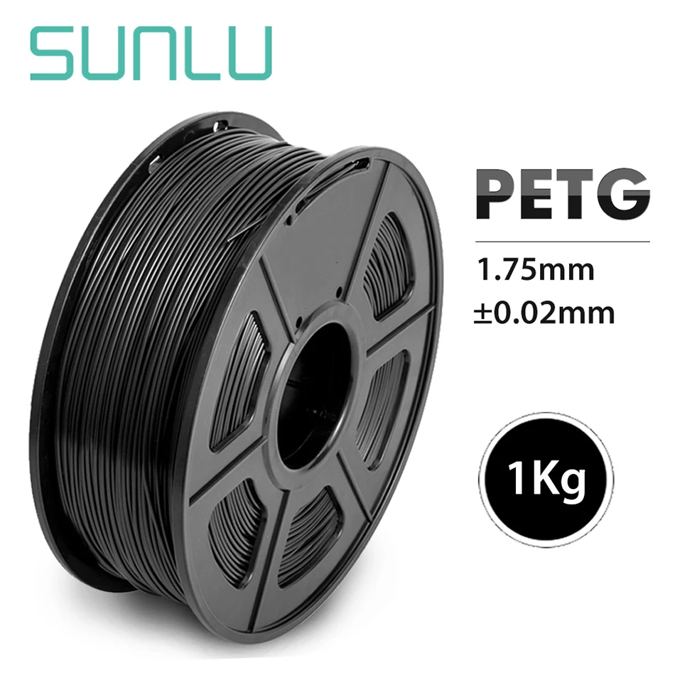 SUNLU нить PETG 1,75 мм 1 кг материалы для 3d принтера полупрозрачность PETG 3d печать нить точность измерения+/-0,02 мм
