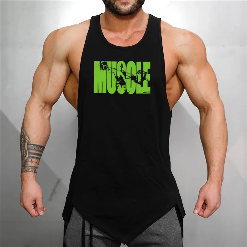 

New Men Clothing Bodybuilding Workout Muscle Tops Brand Casual Slim Sleeveless Gym Tank Vest for Gentlemen Fitness