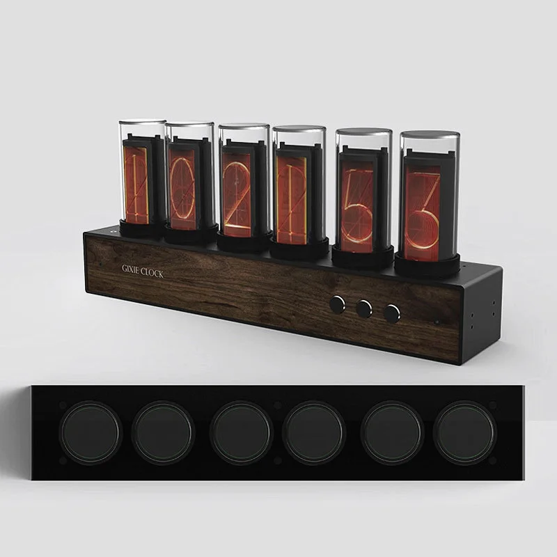 Gixie свечение светильник аналоговые часы трубки ретро светодиодный Цвет высокого