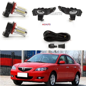 

fog lights for Mazda 3 M3 1.6L 2003-2010 headlights halogen LED fog light fog lamp headlight foglights foglight wires