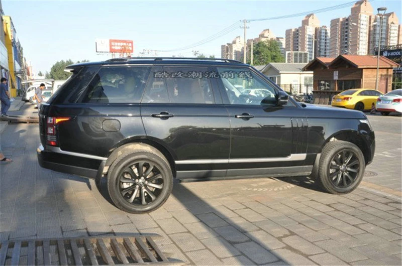 Для крыши стеллажи для выставки товаров Чемодан барная стойка для Land Rover Range Rover 2013 15 Высокое качество алюминиевого сплава автомобильный аксессуар