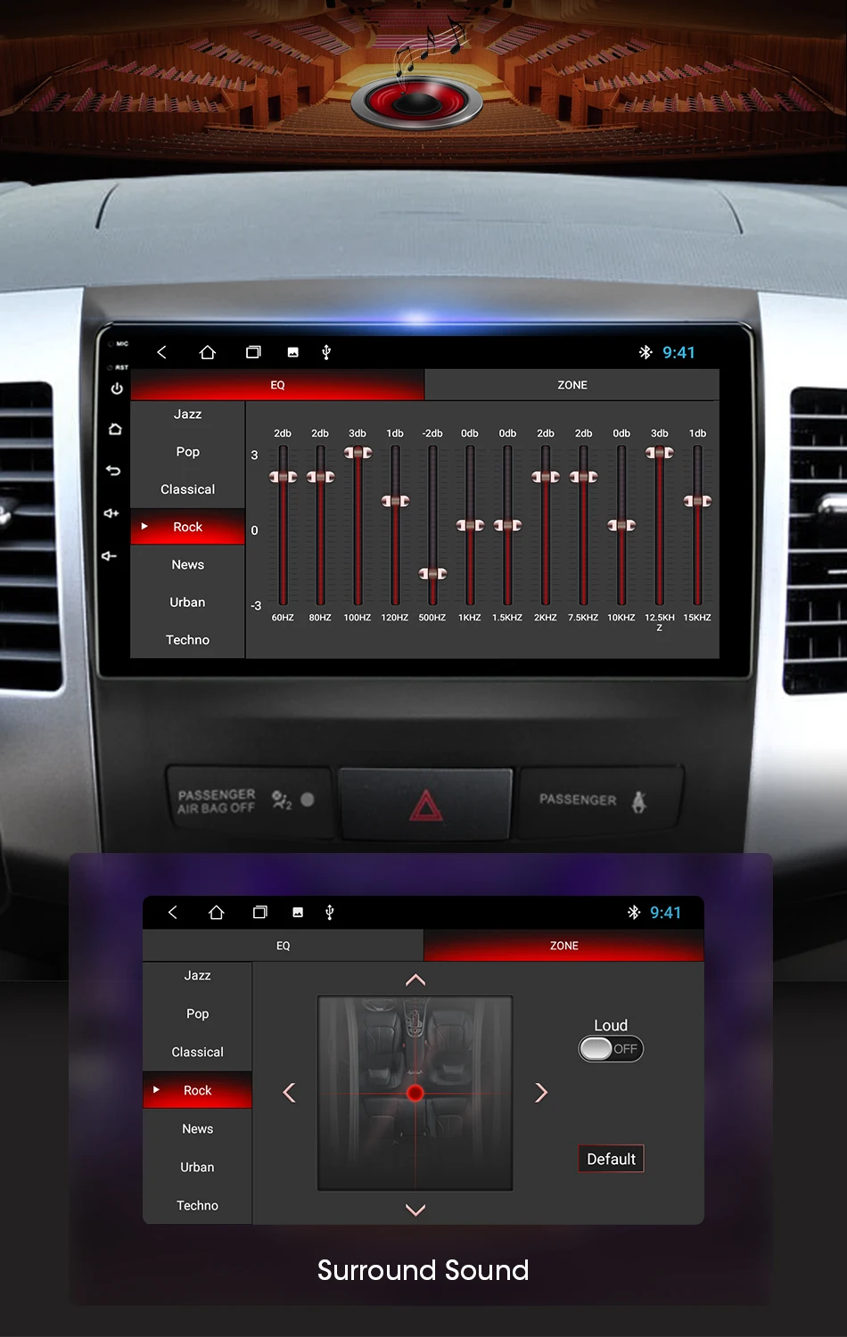 Автомобильный радиоприемник android 10 6g + 128g для mitsubishi